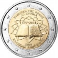 2 Euro Grèce 2007 Traité de Rome -   Thème: 2 € commémorative au traité de Rome Grèce 2007.    Tirage : 4 000 000  exemplaires. 