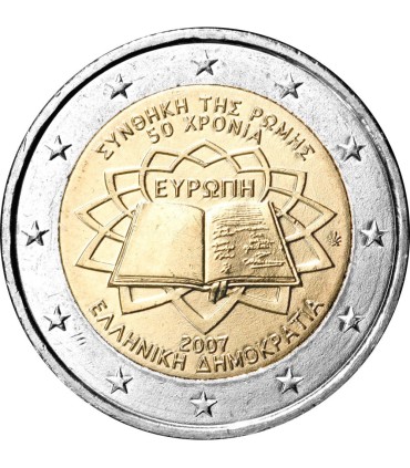 2 Euro Grecia 2007 Tratado de Roma €6.95