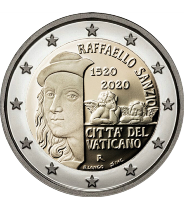2 Euro Vaticaan 2020 - 500 jaar sinds de dood van Rafaël €39,95