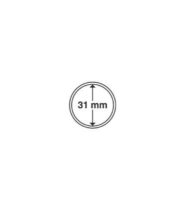 CAPS PREMIUM Cápsulas redondas ultra sem rebordo para moedas de 31 mm € 34,90