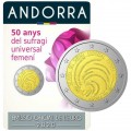 2 Euro Andorre 2020 - 50 ans de suffrage universel pour les femmes