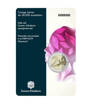 2 Euro Andorra 2020 - 50 Jahre allgemeines Wahlrecht für Frauen  42,95 €