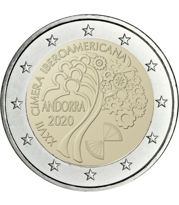 2 Euro Andorra 2020 - 27e Ibero-Amerikaanse top in Andorra €54,89