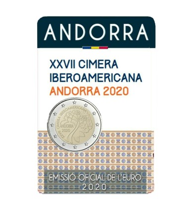 2 Euro Andorra 2020 - 27e Ibero-Amerikaanse top in Andorra €54,89