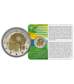 Munt 2 Euro Slowakije 2020 BU - 20 jaar OESO-lidmaatschap €11,90