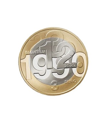 3 euro Slovenia 2020  7,45 €
