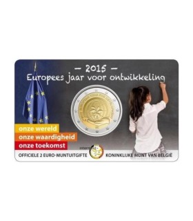 2 Euro Belgien 2015 Jahr der Entwicklung  15,95 €