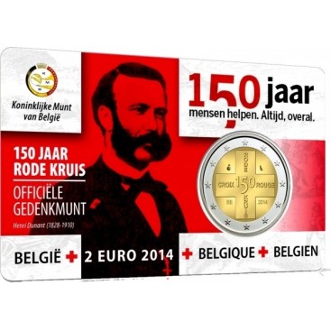 2euro commémorative BELGIQUE coincard 2014