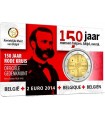tarjeta conmemorativa de 2 euros de BÉLGICA 2014 € 19.95