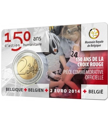 2-Euro-Gedenkmünze BELGIEN coincard 2014  19,95 €