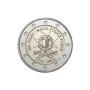 2 euro commémorative MALTE 2014 Police