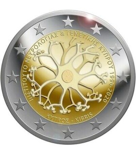 2 Euro Cyprus 2020 30 jaar Cypriotisch Instituut voor Neurologie €4,19