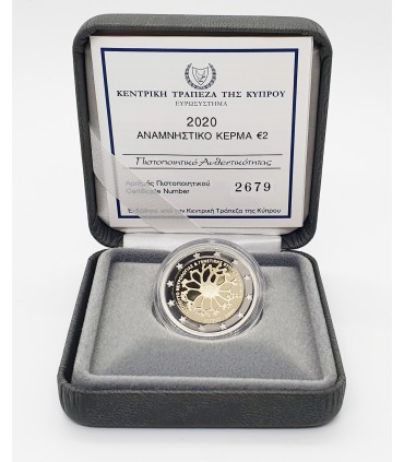 2 Euro BE Cyprus 2020 30 anos do Instituto de Neurologia de Chipre € 76,95