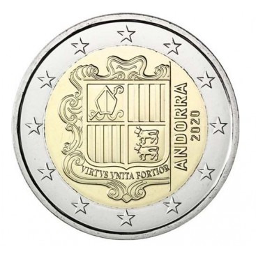 2 Euros Andorre courante 2020
