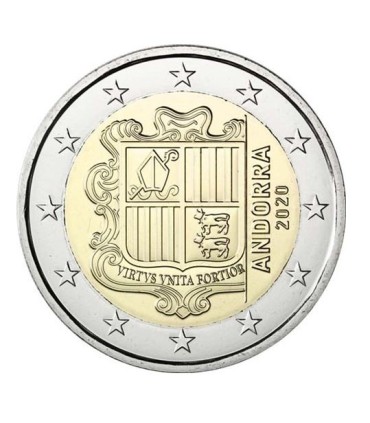 2 Euro Andorra laufend 2020  5,79 €
