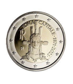 2 Euro Italia 2021 - 150 años de la proclamación de Roma como capital de Italia €3.95
