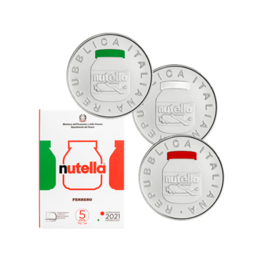 3 x 5 euro Italie 2021 - Nutella
