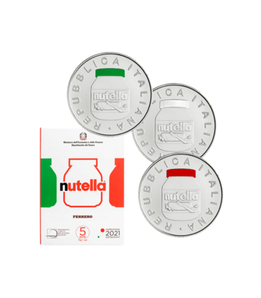 3 x 5 euros Itália 2021 - Nutella 159,00