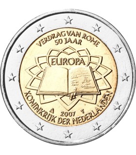 2 Euro Países Baixos 2007 Tratado de Roma €8,49