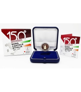 2 Euro BE Italy 2021-150 anos desde a proclamação de Roma como capital de Itália 33,95