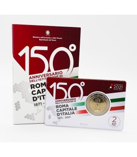 2 Euro BU Italy 2021 - 150 anos desde a proclamação de Roma como capital de Itália €13,99