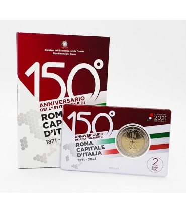 2 Euro Fdc Italia 2021 - 150 anni dalla proclamazione di Roma capitale d'Italia  13,99 €