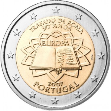 2 Euro Portugal 2007 Traité de Rome -   Thème: 2 € commémorative Portugal 2007 commémorant la Présidence de l'union Européenne. 