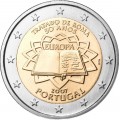 2 Euro Portugal 2007 Traité de Rome -   Thème: 2 € commémorative Portugal 2007 commémorant la Présidence de l'union Européenne. 