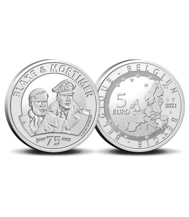 5 euro Belgium 2021 - 75 years of Blake and Mortimer  16,95 €