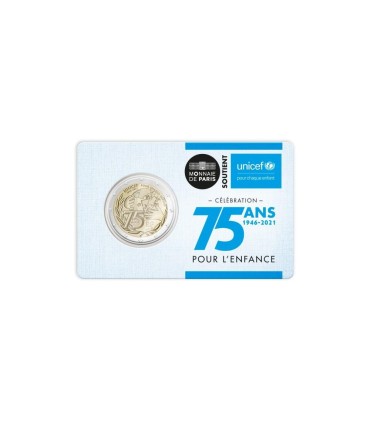 Coincard 2 Euro Francia 2021 - Unicef  14,99 €