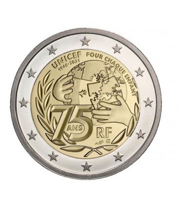 2 Euro BE França 2021 - Unicef 26,99