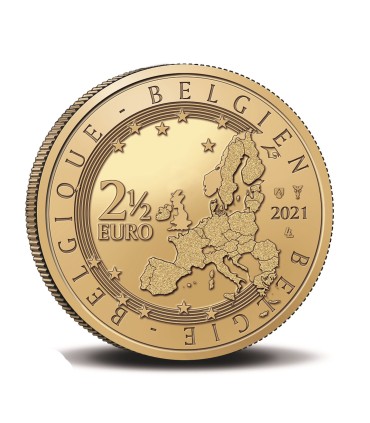 Munt 2,50 Euro België 2021 - UEFA EURO 2020 13,95 € - Munt Frankrijk
