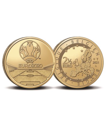 Coincard 2,50 euros Bélgica 2021 - UEFA EURO 2020 13,95 euros - Coincard França