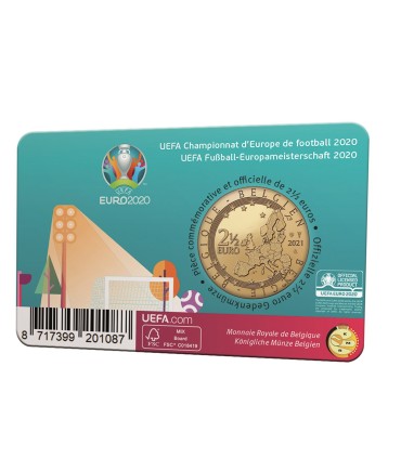 Coincard 2,50 Euro Bélgica 2021 - UEFA EURO 2020 13,95 € - Coincard Francia