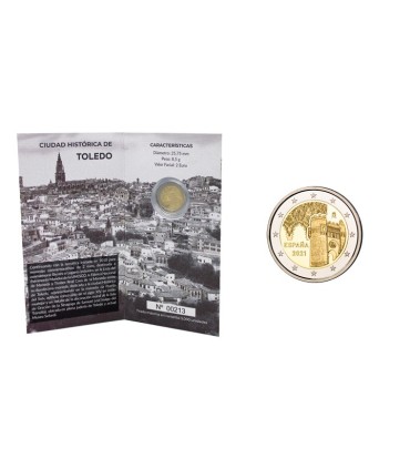 2 Euro BE Spagna 2021 - Città di Toledo  29,99 €