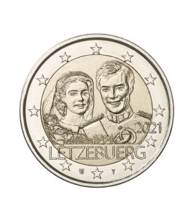 2 Euro Luxemburg 2021 - 40e huwelijksverjaardag van Groothertog Henri €9.97
