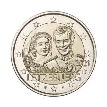 2 Euro Luxembourg 2021- 40e anniversaire de mariage du Grand-Duc Henri