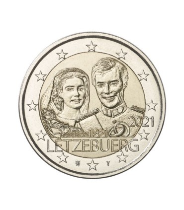 2 Euro Luxemburg 2021 - 40e huwelijksverjaardag van Groothertog Henri €9.97