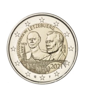 2 Euro Luxemburgo 2021 - 100.º aniversário do Grão-Duque Jean 9,97
