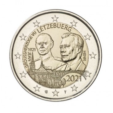 2 Euro Luxembourg 2021- Le 100e anniversaire du Grand-Duc Jean