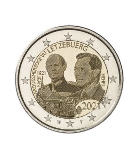 2 Euro Luxemburgo 2021 - Centenario del Gran Duque Jean versión fotográfica € 8.97
