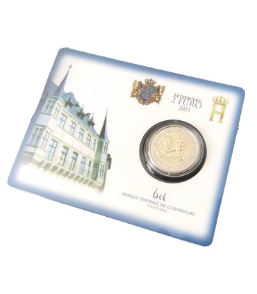 Coincard 2 Euro Luxemburgo 2021 - 40.º aniversário de casamento do Grão-Duque Henri € 41,97