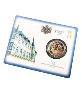 Moeda de 2 euros Luxemburgo 2021 - 100.º aniversário do Grão-Duque Jean € 41,97