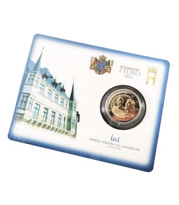 Moeda de 2 euros Luxemburgo 2021 - 100.º aniversário do Grão-Duque Jean € 41,97