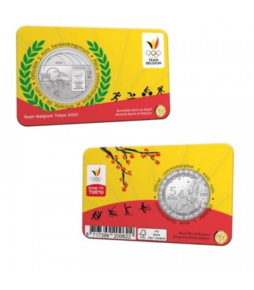 5 euros Bélgica 2021 - Equipo Bélgica - Juegos Olímpicos de Tokio 16,95 euros