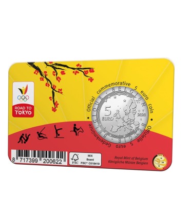 5 euro België 2021 - Team België - Olympische Spelen Tokyo €16.95