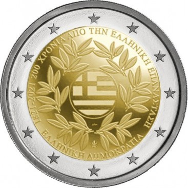 2 Euro Grèce 2021 - Bicentenaire de la Révolution Grecque
