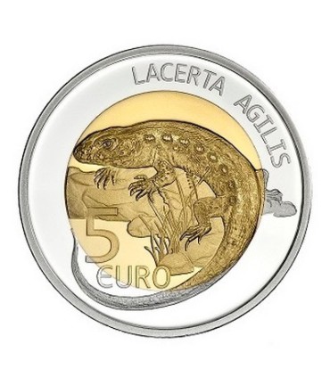 5 Euro Luxemburg 2021 Zauneidechse  64,99 €