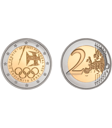 2 Euro Portugal 2021 Brillant Universel - Tokyo 2020 Olympics €17.99