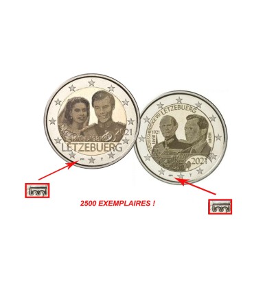 2 x 2 Euro Luxemburgo 2021 - foto puente Saint-Servais ponche € 249.99